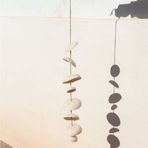Mudpuppy Matte White Moon Chimes